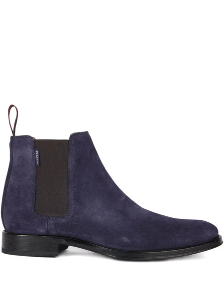  Ps Paul Smith Elastic-panels Suede Chelsea Boots - Blue 