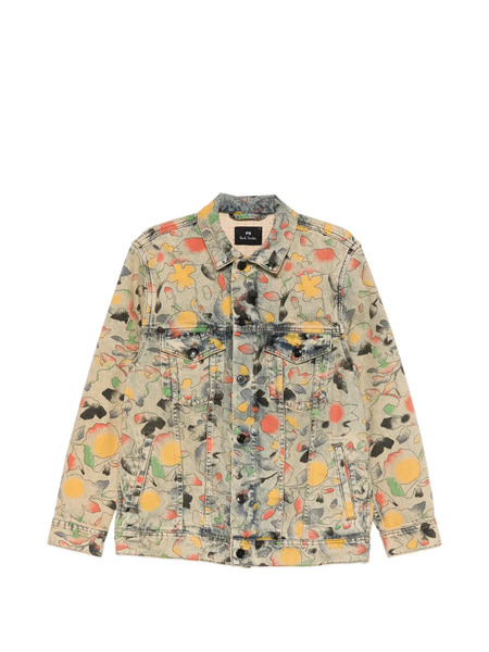  Ps Paul Smith Floral-print Jacket - Neutrals 