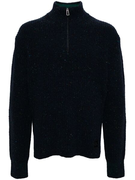  Ps Paul Smith Half-zip Jumper - Blue 