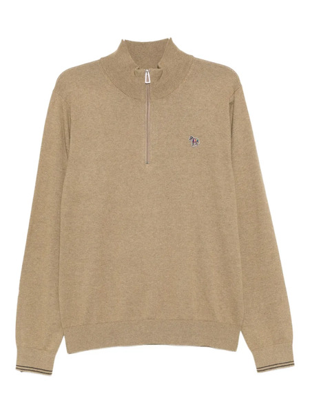  Ps Paul Smith Half-zip Jumper - Brown 