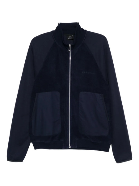  Ps Paul Smith Logo-embroidered Jacket - Blue 