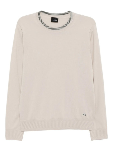  Ps Paul Smith Logo Merino Jumper - Neutrals 