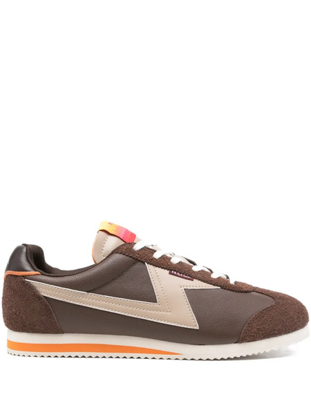  Ps Paul Smith Logo-patch Sneakers - Brown 