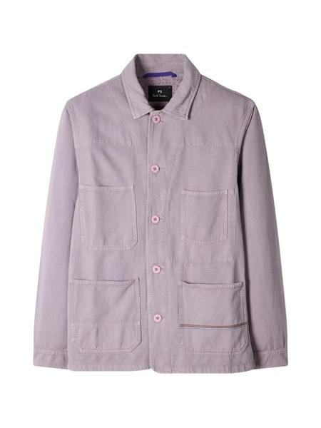  Ps Paul Smith Patch-pocket Shirt Jacket - Purple 