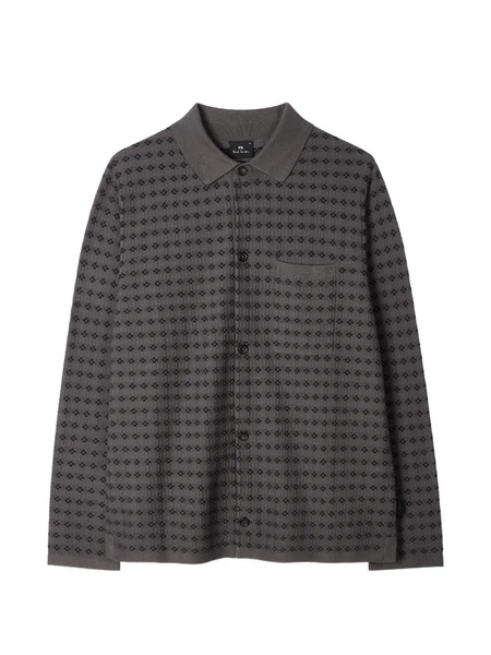  Ps Paul Smith Patterned Knitted Shirt - Grey 