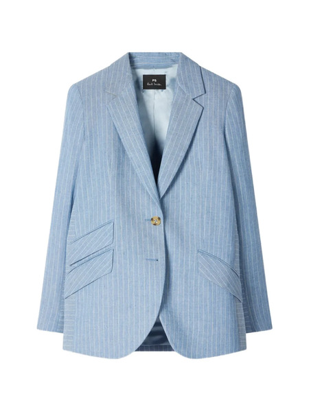  Ps Paul Smith Pinstripe Blazer - Blue 