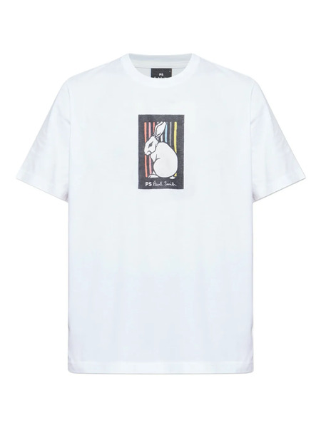  Ps Paul Smith Rabbit-print T-shirt - White 