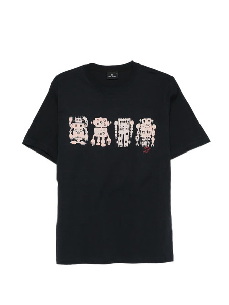  Ps Paul Smith Screen Robot Print T-shirt - Blue 