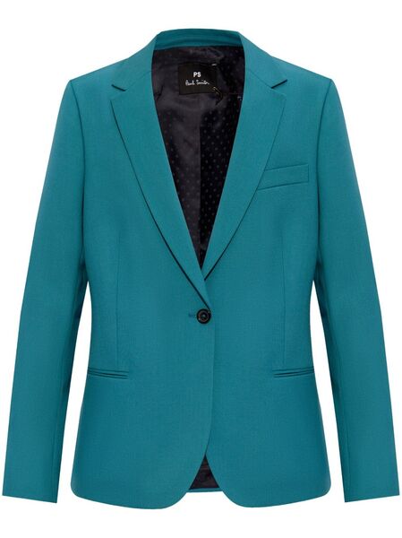 Ps Paul Smith Single-breasted Wool Blazer - Blue 