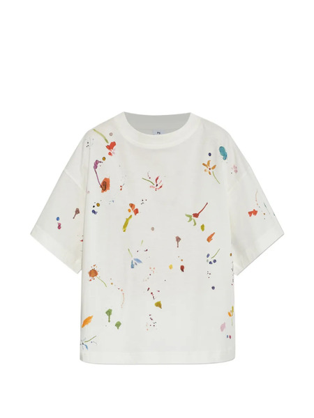  Ps Paul Smith Splatter-print T-shirt - Neutrals 