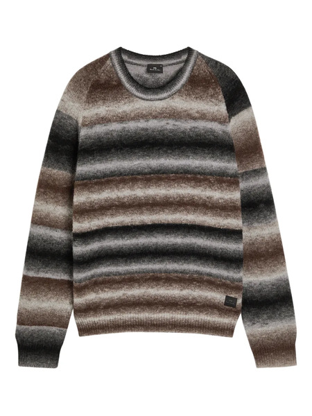  Ps Paul Smith Striped Round-neck Sweater - Brown 