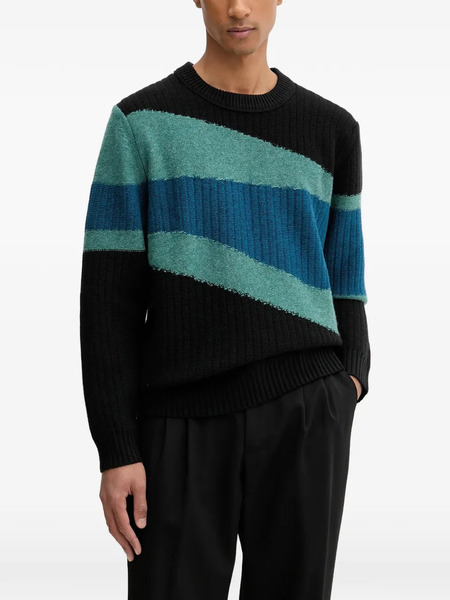  Ps Paul Smith Striped Sweater - Black 