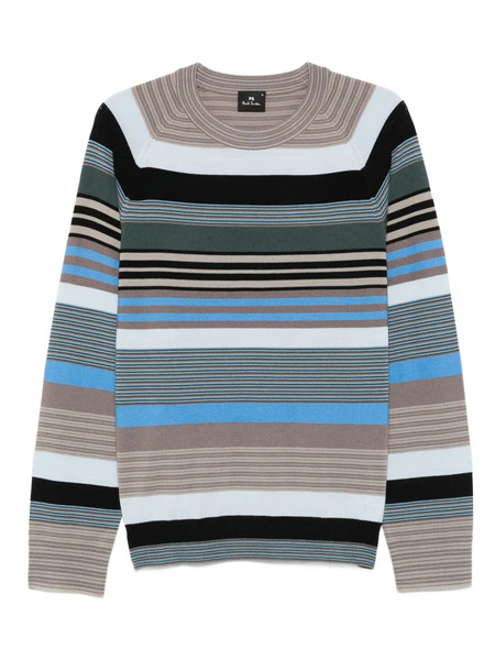  Ps Paul Smith Striped Wool Sweater - Blue 