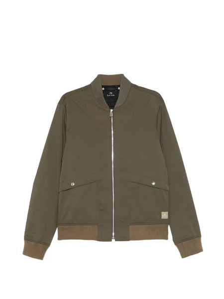  Ps Paul Smith Zip Bomber Jacket - Green 