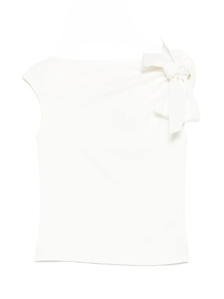  Psophia Bow-detail Top - White 