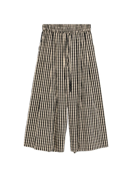  Psophia Check-pattern Cropped Trousers - Black 