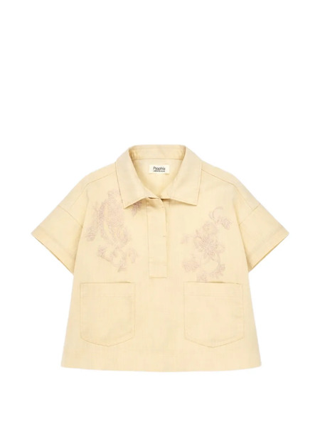  Psophia Embroidered Blouse - Yellow 