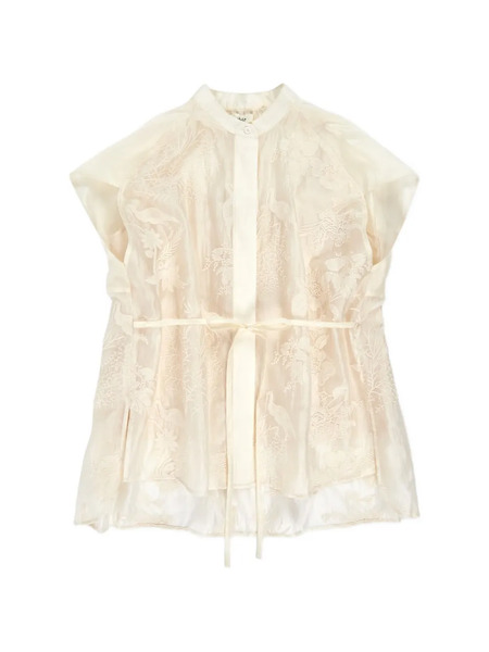  Psophia Floral-embroidered Blouse - Neutrals 