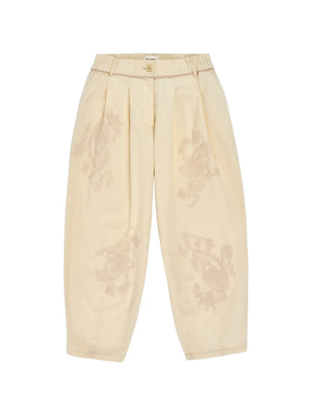  Psophia Floral-embroidered Trousers - Neutrals 