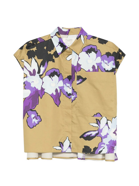  Psophia Floral-print Shirt - Green 