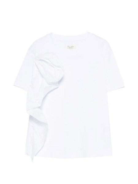  Psophia Ruffled T-shirt - White 