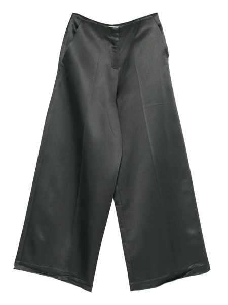  Psophia Satin Wide-leg Trousers - Grey 