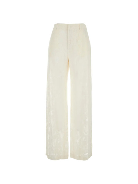  Pt Torino Floral Trousers - Neutrals 