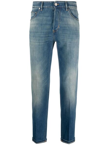  Pt Torino Washed Fitted Jeans - Blue 