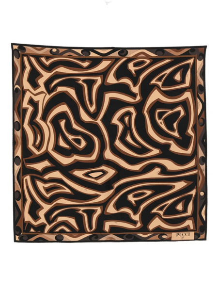  Pucci Abstract-pattern Scarf - Black 