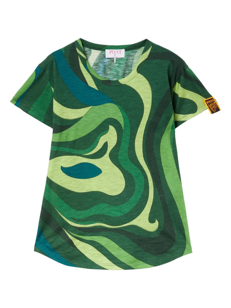  Pucci Abstract-print T-shirt - Green 
