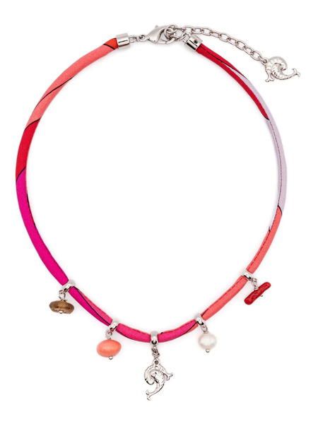  Pucci Charms-embellished Necklace - Silver 