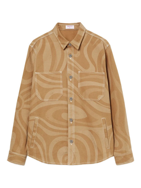  Pucci Cotton Shirt Jacket - Brown 