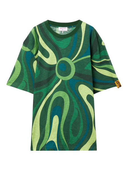  Pucci Flamed Jersey T-shirt - Green 