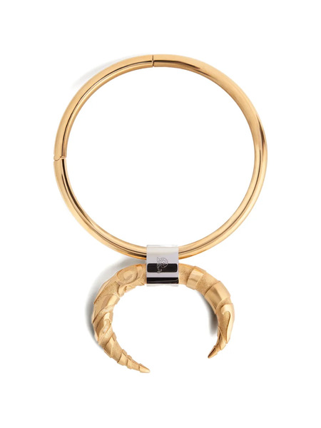 Pucci Horn-textured Necklace - Gold 