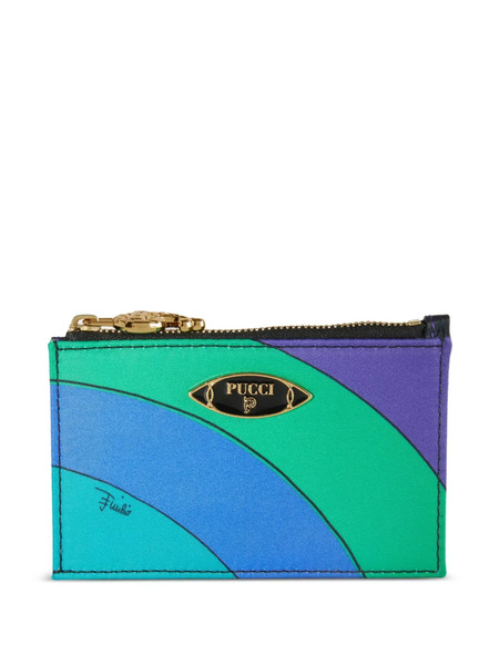  Pucci Iride-print Cardholder - Green 