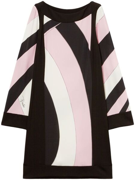  Pucci Iride-print Mini Dress - Black 