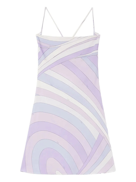  Pucci Iride-print Mini Dress - Purple 