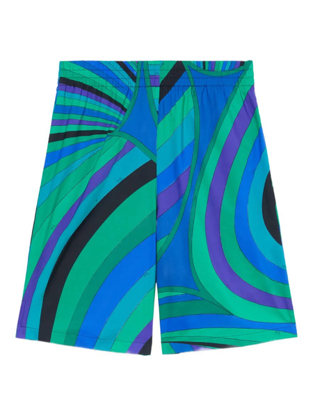  Pucci Iride-print Shorts - Blue 