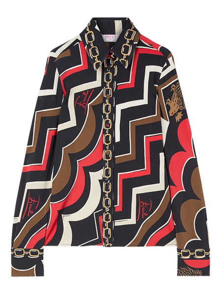  Pucci Istrice-print Shirt - Black 