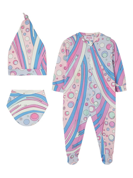  Pucci Junior Fontane-print Pajamas Set - Pink 