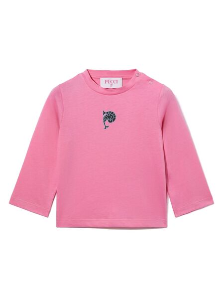  Pucci Junior Logo-print Sweatshirt - Pink 