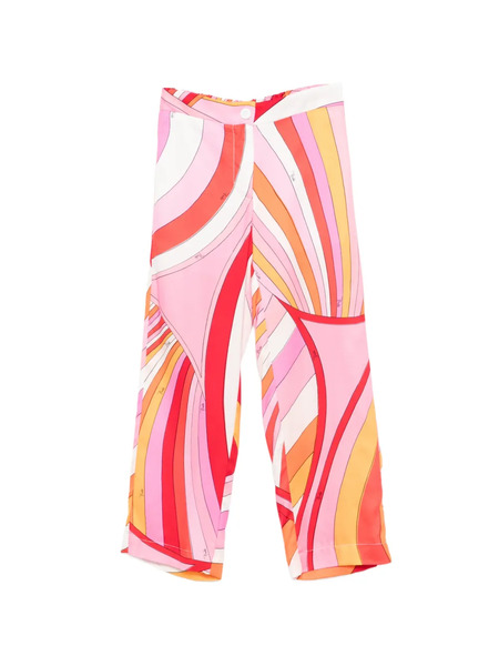  Pucci Junior Patterned Trousers - Pink 