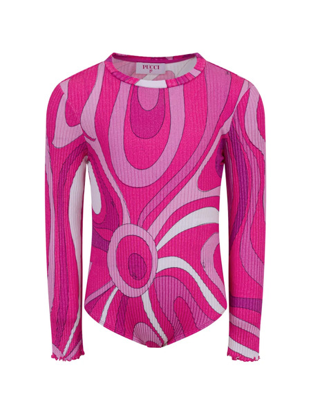  Pucci Junior Printed Bodysuit - Pink 