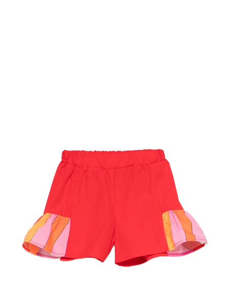  Pucci Junior Ruffled Shorts - Red 