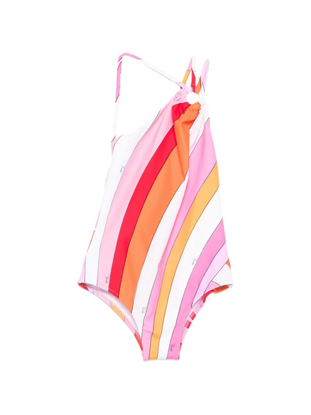  Pucci Junior Striped Swimsuit - Pink 