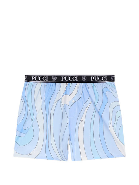  Pucci Marmo-print Boxer Shorts - Blue 