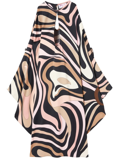  Pucci Marmo-print Kaftan - Black 