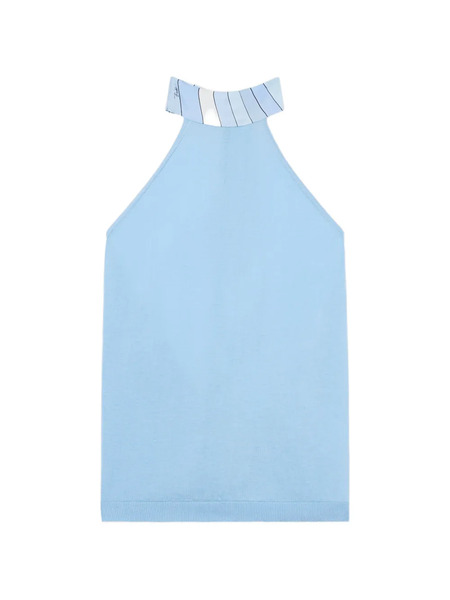  Pucci Silk Detail Top - Blue 