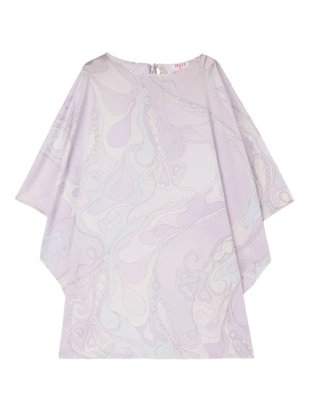 Pucci Wave-print Kaftan Dress - Purple 