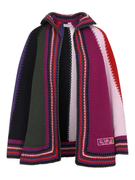  Pucci Wool Striped Cape - Pink 